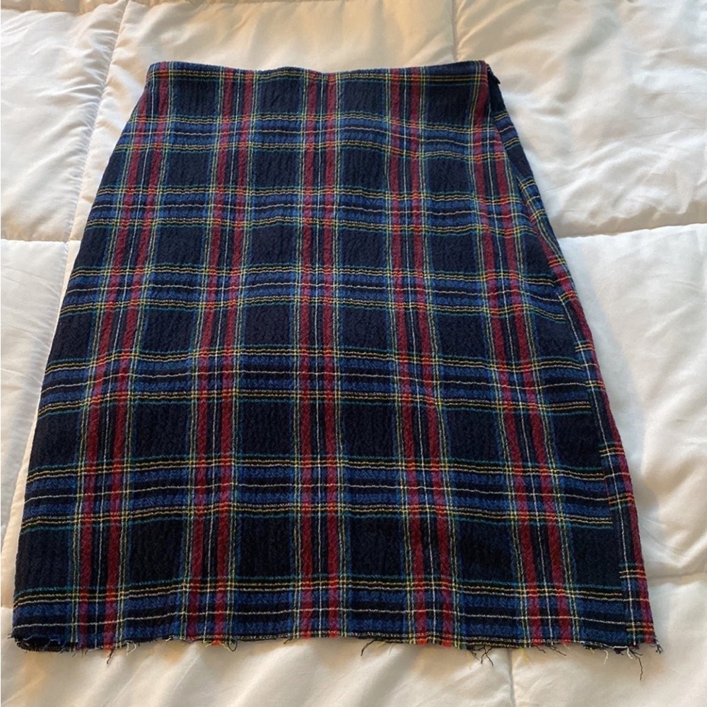 NWT Zara plaid skirt size x small